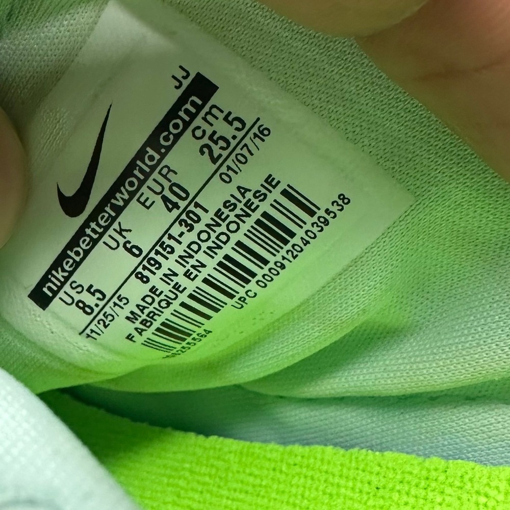 Nike Air Huarache Ultra Ghost Green Electric Green Sneakers 819151-301 Mens 8.5 - Picture 10 of 11